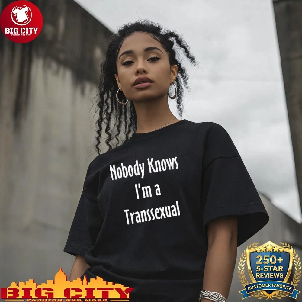 Awesome Nobody Knows I’m A Transsexual Hunter Schafer Inspired shirt
