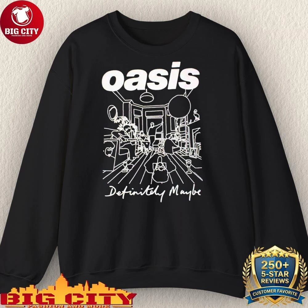 Awesome Oasis Definitely Maybe Line Drawing shirt