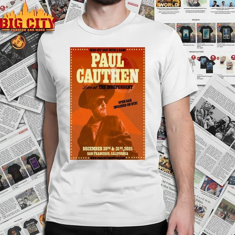 Awesome Paul Cauthen San Francisco CA, December 30-31 2025 Poster Shirts
