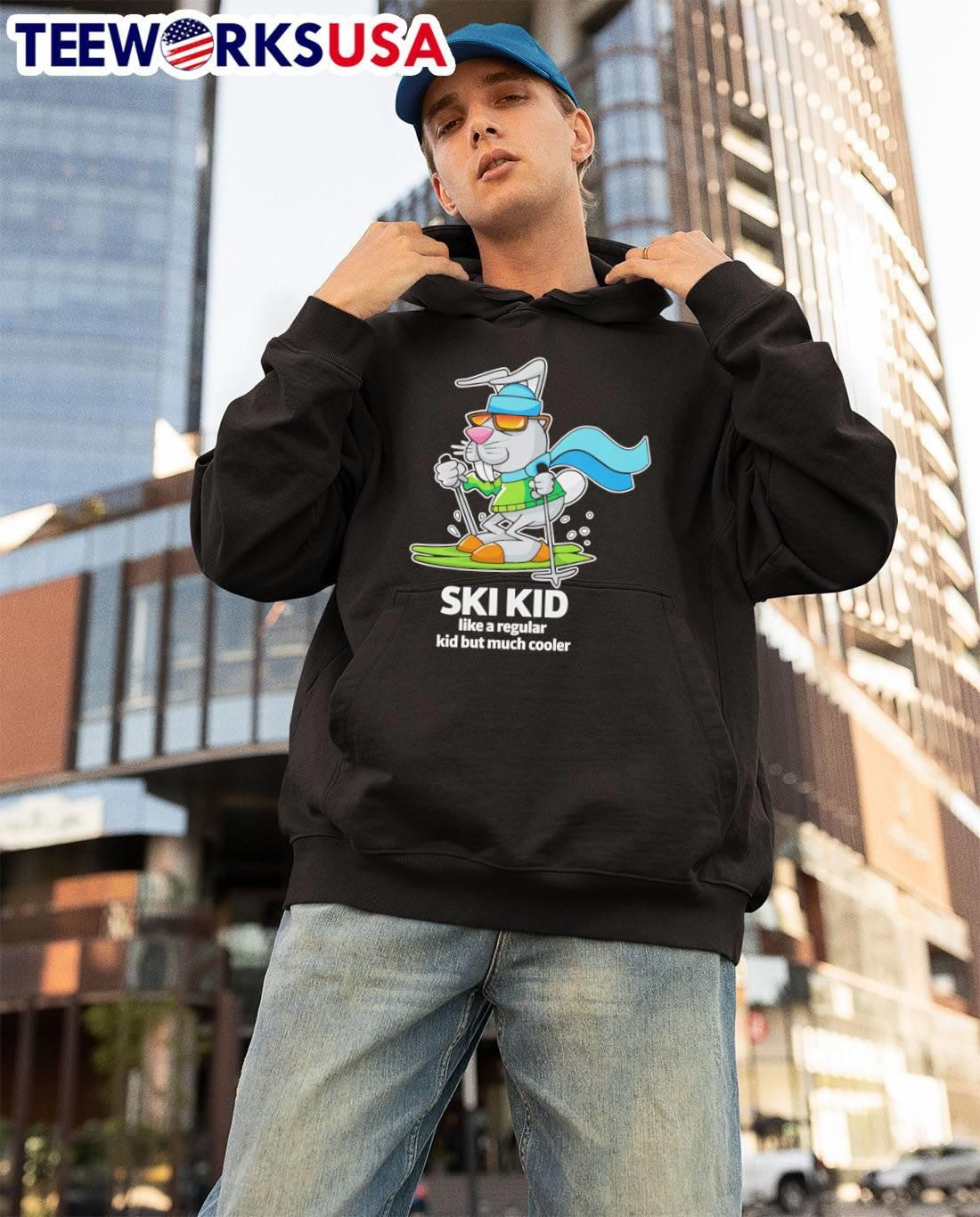 Awesome Ski Kid like a regular kid but much cooler shirt