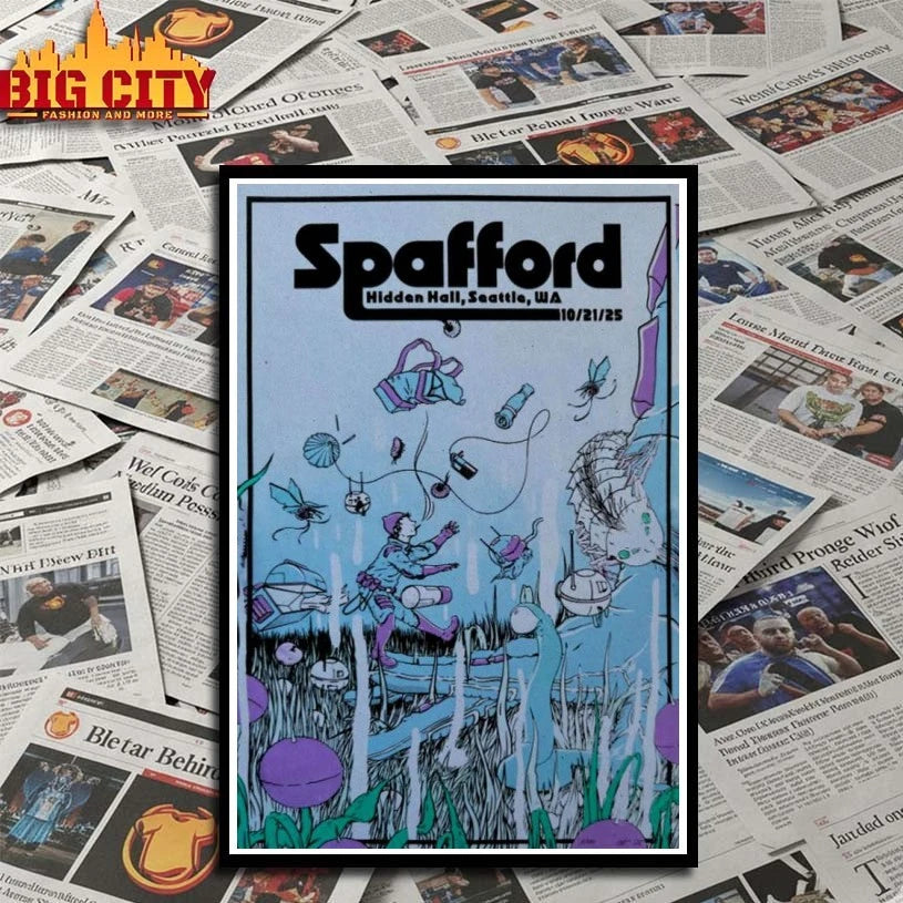 Awesome Spafford Hidden Hall Seattle WA Tour Oct 21 2025 Poster Shirts