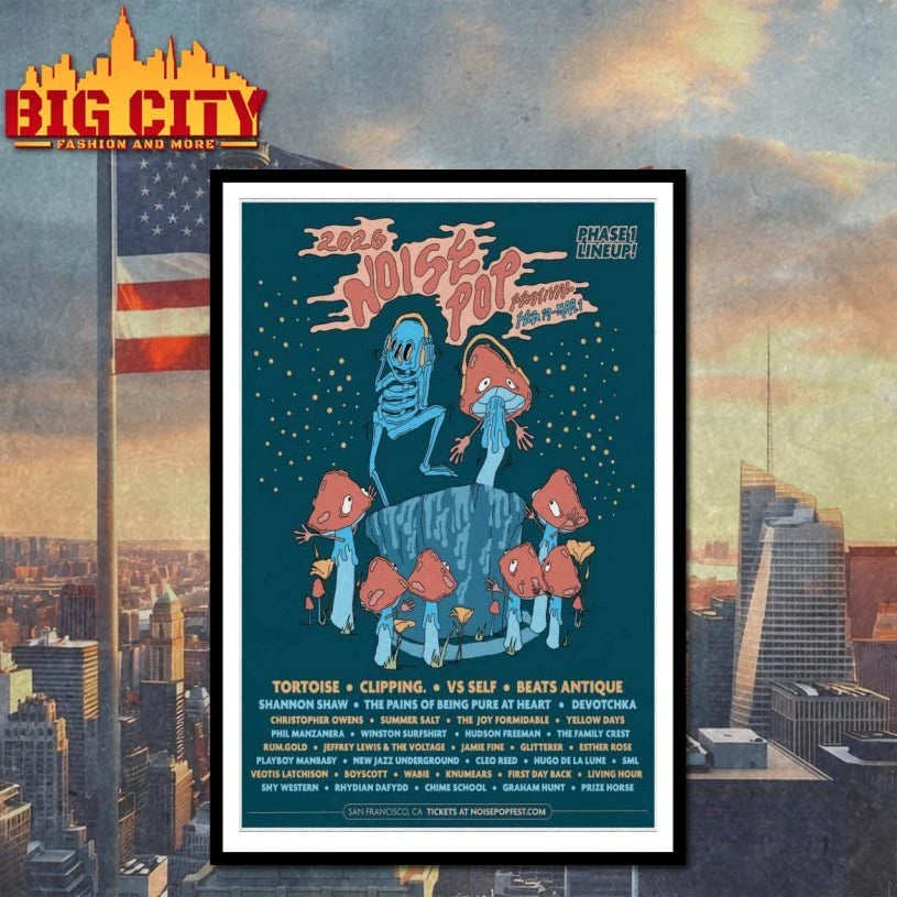 Awesome The Noise Pop San Francisco, CA Concert Poster shirt