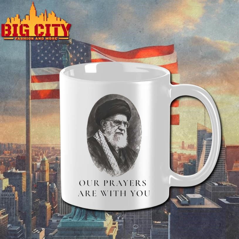Ayatollah Ali Khamenei Our Prayers Are With You Portrait Shirt