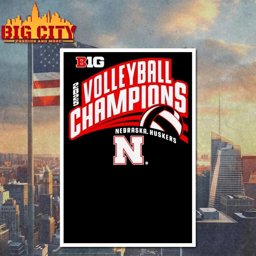 B1G Nebraska Huskers Volleyball Champions 2025 shirt