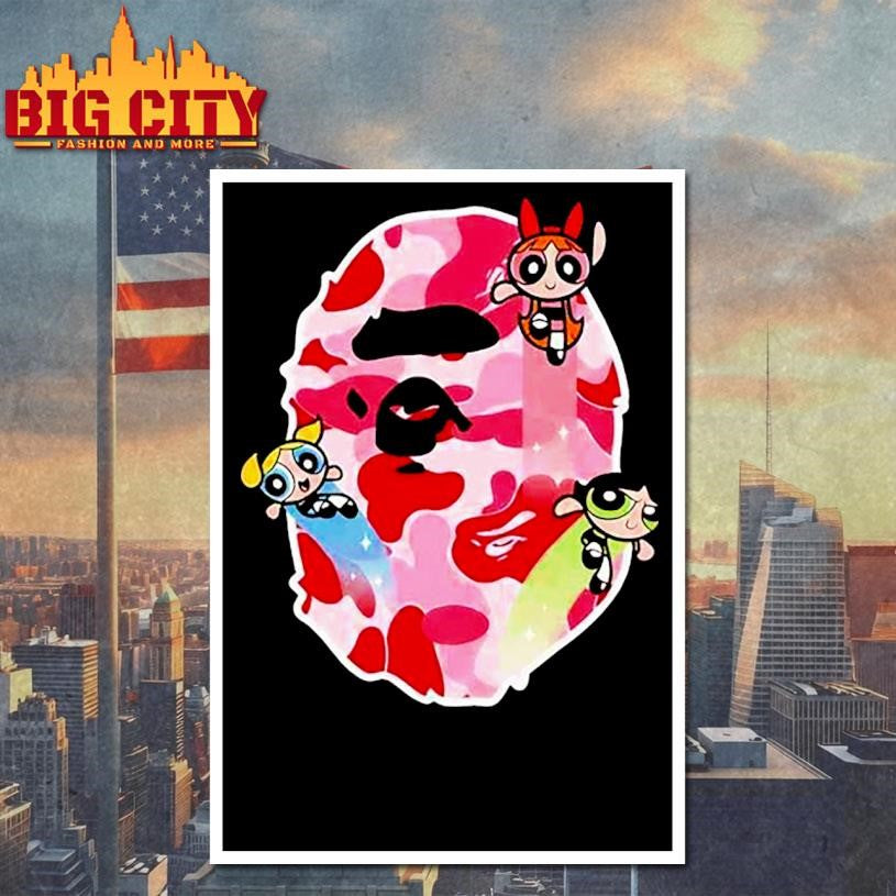 BAPE x The Powerpuff Girls New Merch Collaboration December 14 2025 Shirt