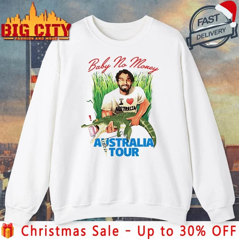 BBNO$ Baby No Money Australia 2025 Tour shirt