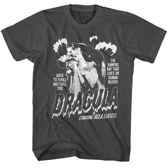 BELA LUGOSI Unisex T-Shirt, Single Color Dracula With Bats