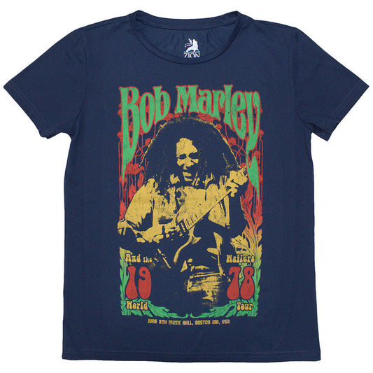 Bob Marley Ladies Slim Fit T-Shirt: 1978