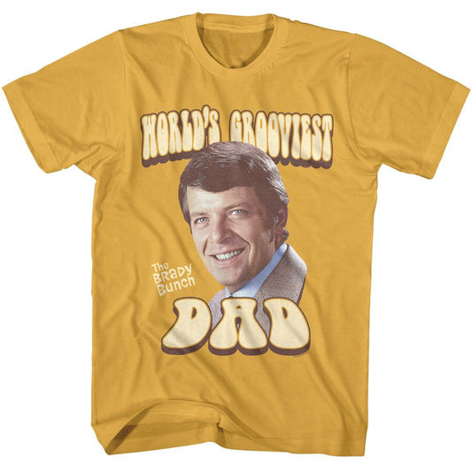 BRADY BUNCH Eye-Catching T-Shirt, WORLDS GROOVIEST DAD