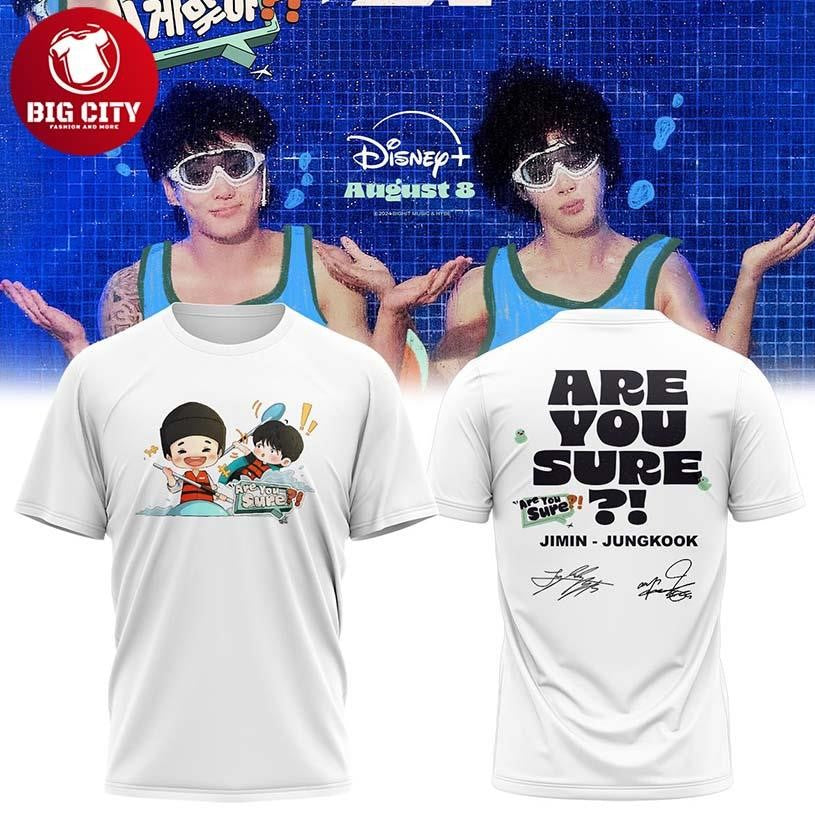 BTS Jimin Jungkook 2025 Are You Sure The Show Two Sided Shirt