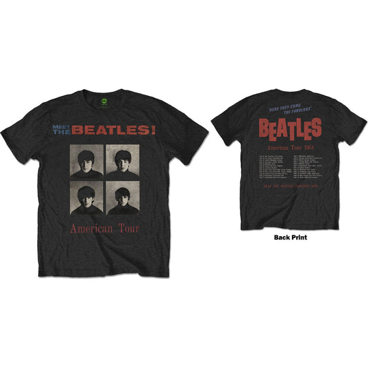 The Beatles T-Shirt: American Tour 1964 (Back Print)