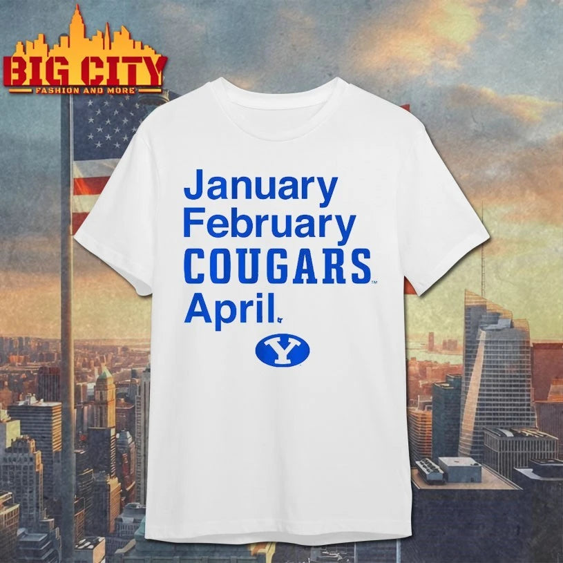 BYU Basketball January February Cougars April shirt