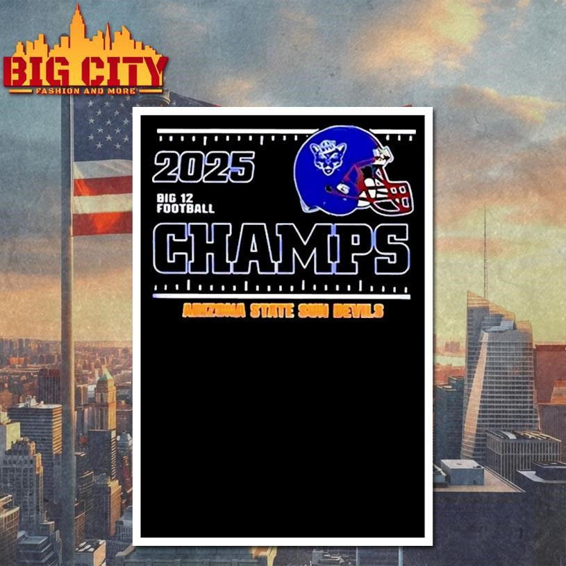 BYU Cougars Big 12 Football Champs 2025 Shirt