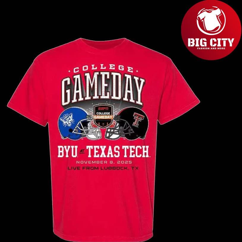 BYU vs Texas Tech 2025 College GameDay 2025 Shirt