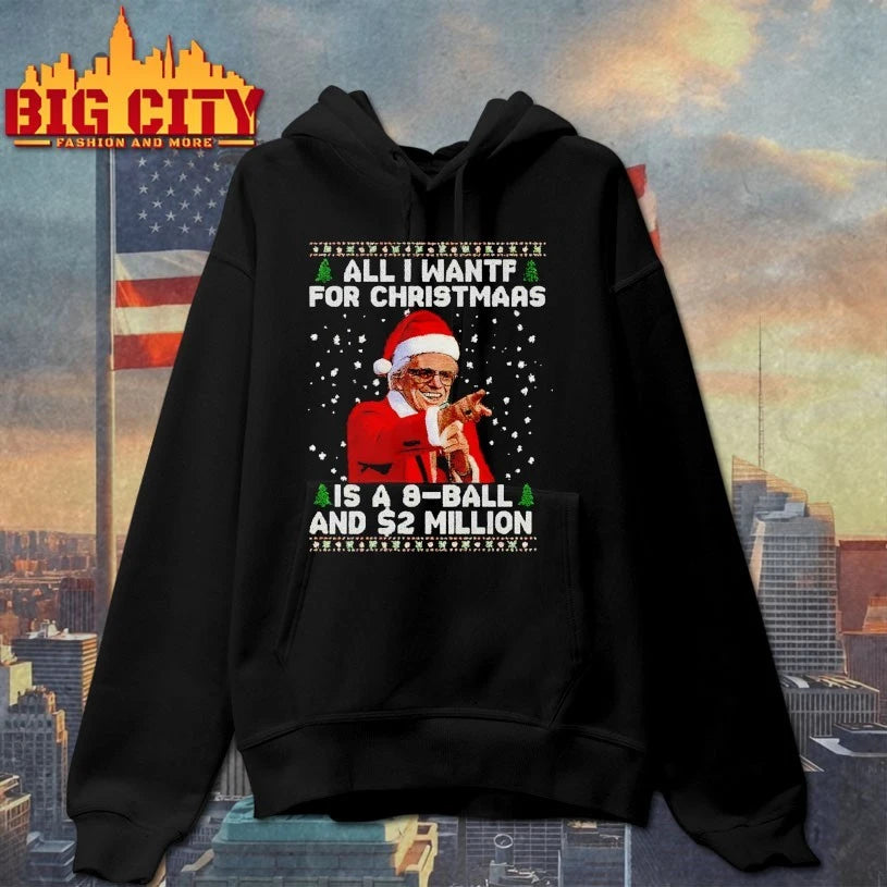 Baby Billy All I Want For Christmas Is A 8 Ball And 2 Million ugly christmas shirt