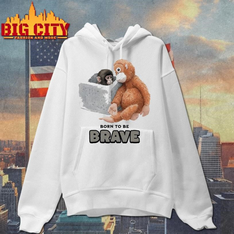 Baby Monkey Punch Born To Be Brave Shirt