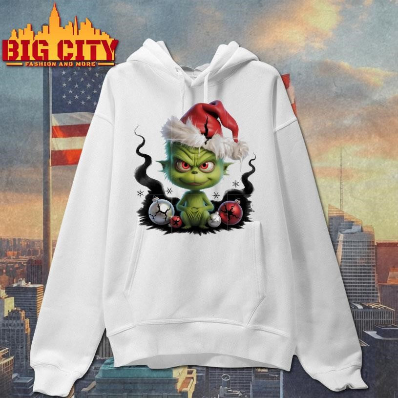 Baby grinch horror christmas balls shirt