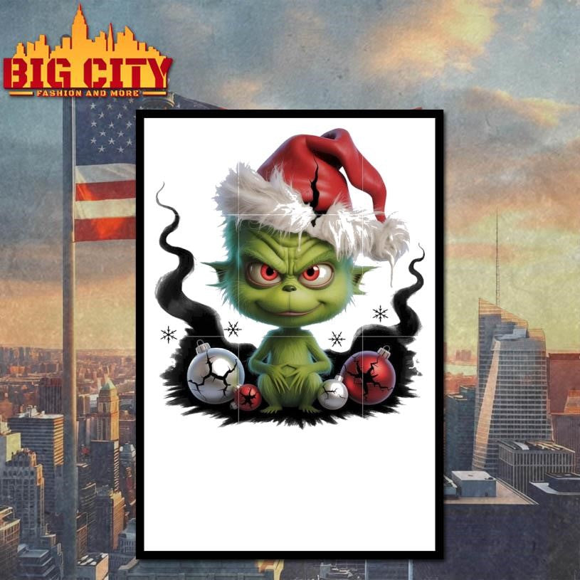 Baby grinch horror christmas balls shirt