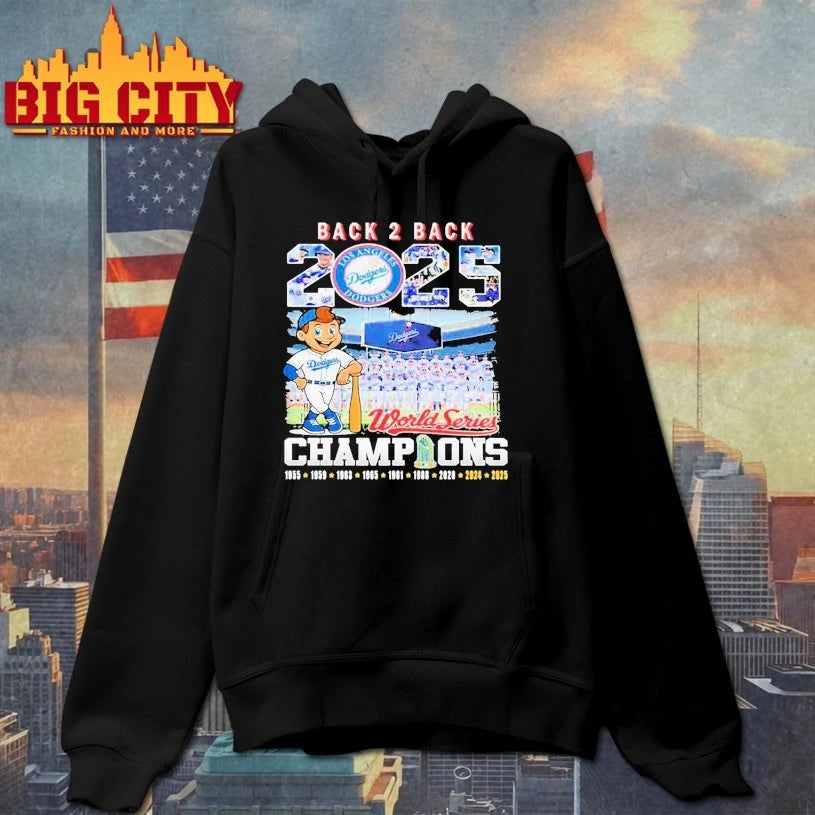 Back 2 Back 2025 World Series Champions Dodgers Shirt