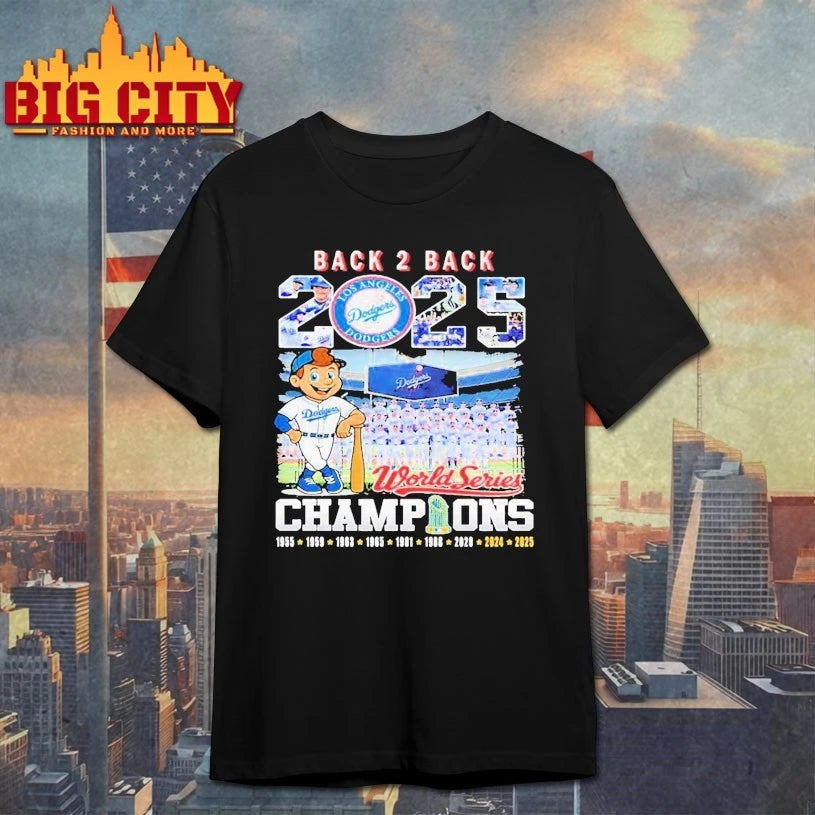 Back 2 Back 2025 World Series Champions Dodgers Shirt