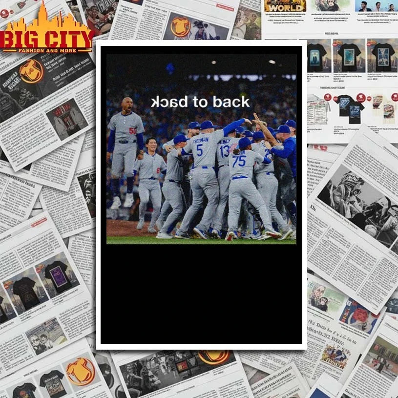 Back to Back Los Angeles Champions Photo Shirt