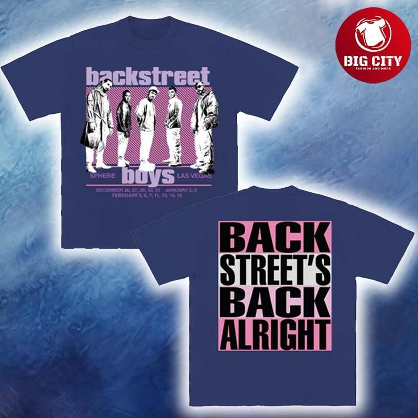 Backstreet’s Back Into the Millennium At Sphere In Las Vegas NV On December 2025 Two Sided Shirt