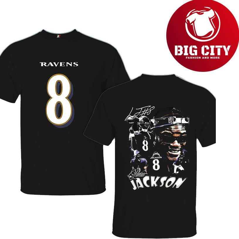 Baltimore Ravens Lamar Jackson #8 Two Sided Shirt