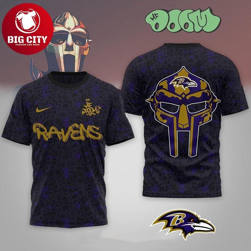 Baltimore Ravens MF Doom Tribute Tour 2026 Two Sided Shirt