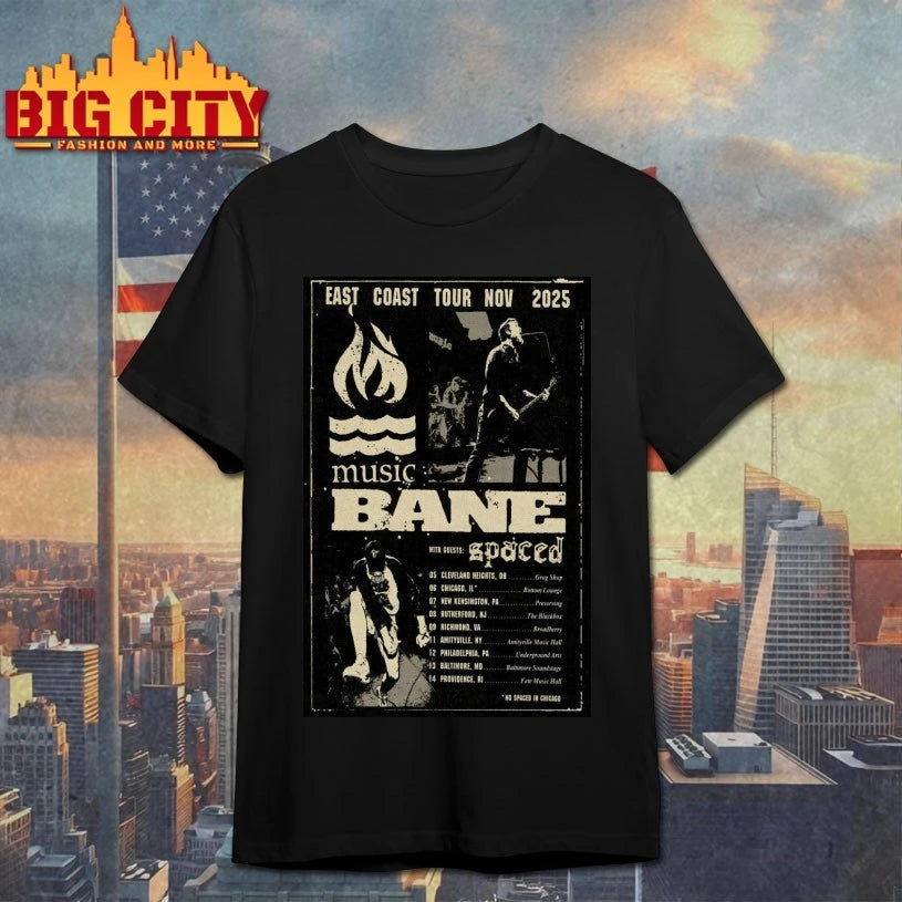Bane East Coast Tour Nov 2025 Poster shirt