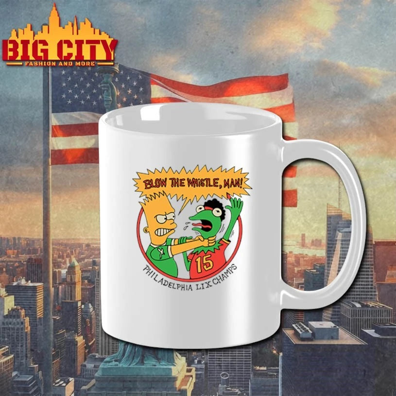 Bart Simpson Blow The Whistle Philadelphia LIX Champs shirt