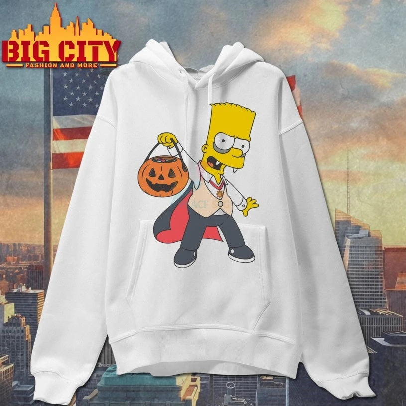 Bart Simpson Dracula Costume Trick Or Treat Pumpkin Halloween Shirts