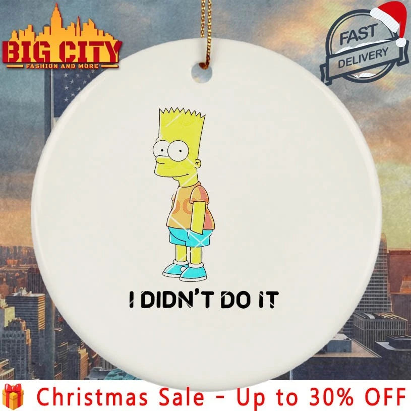 Bart Simpson I Didn’t Do It