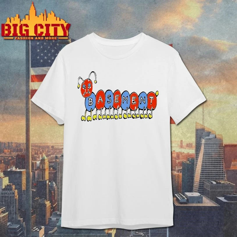 Basement Worm White 2025 shirt
