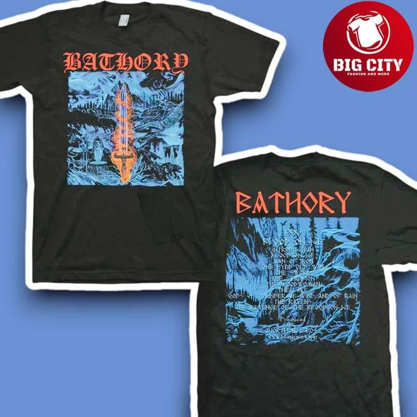 Bathory Blood on Ice 1996 Two Sided Shirt