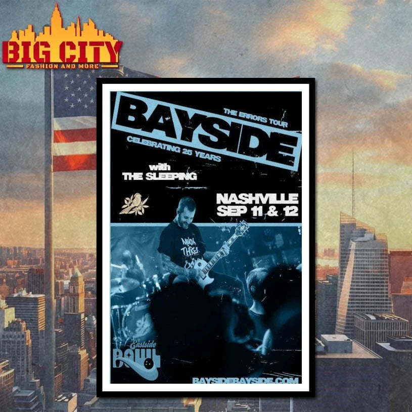 Bayside With The Sleeping Nashville TN Sep 11-12 2025 Poster shirt