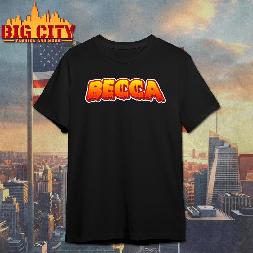 Becca Text Halloween Sticker Shirt