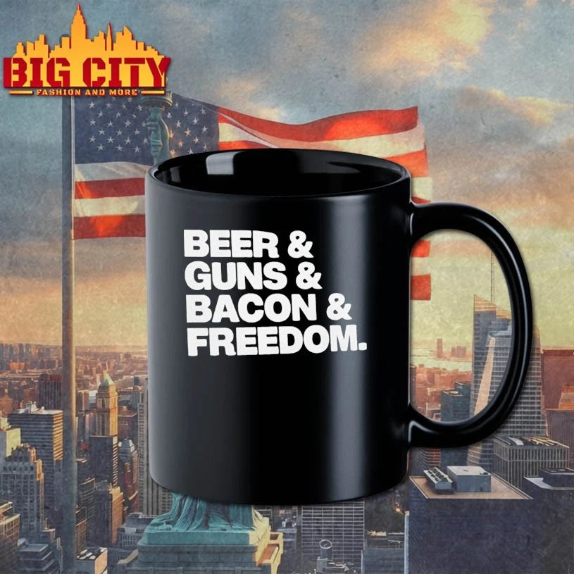 Beer Gun Bacon Freedom shirt