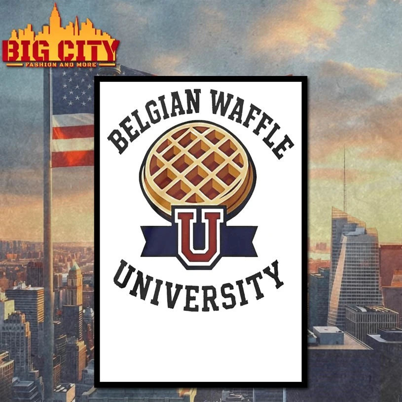 Belgian Waffle University Logo shirt