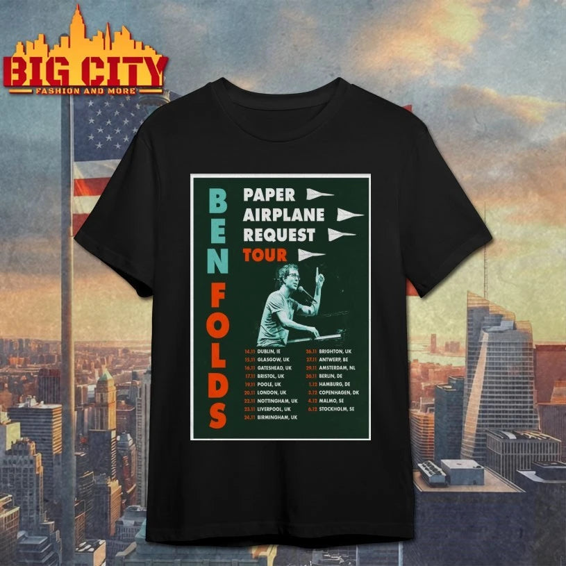 Ben Folds Paper Airplane Request 2025 Tour Poster shirt