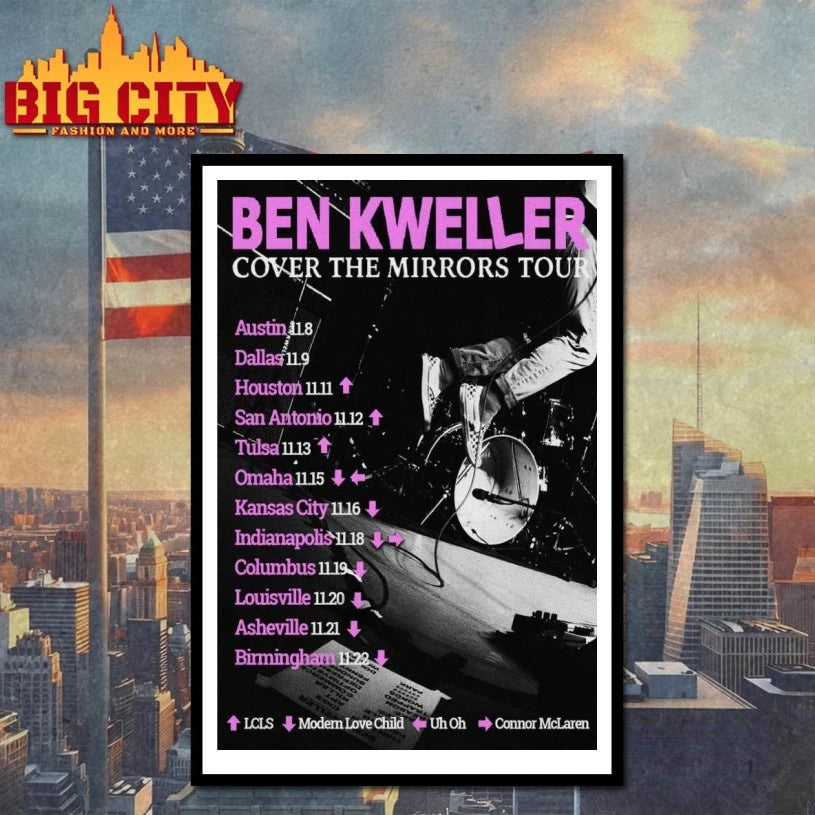 Ben Kweller 2025 Live Tour Poster Shirt