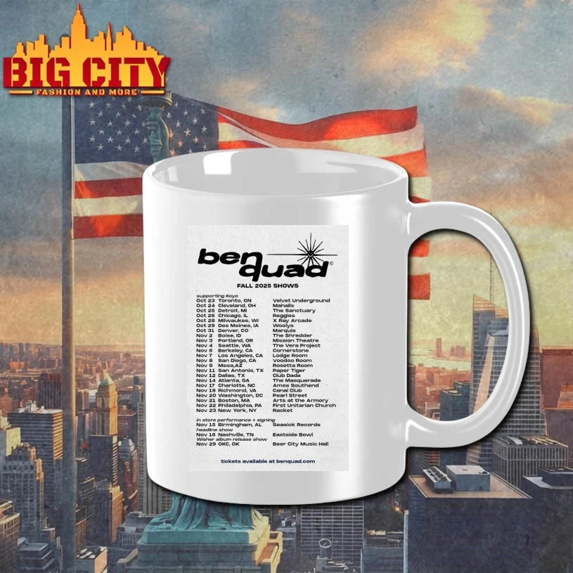 Ben Quad Fall New Tour 2025 Poster Shirt