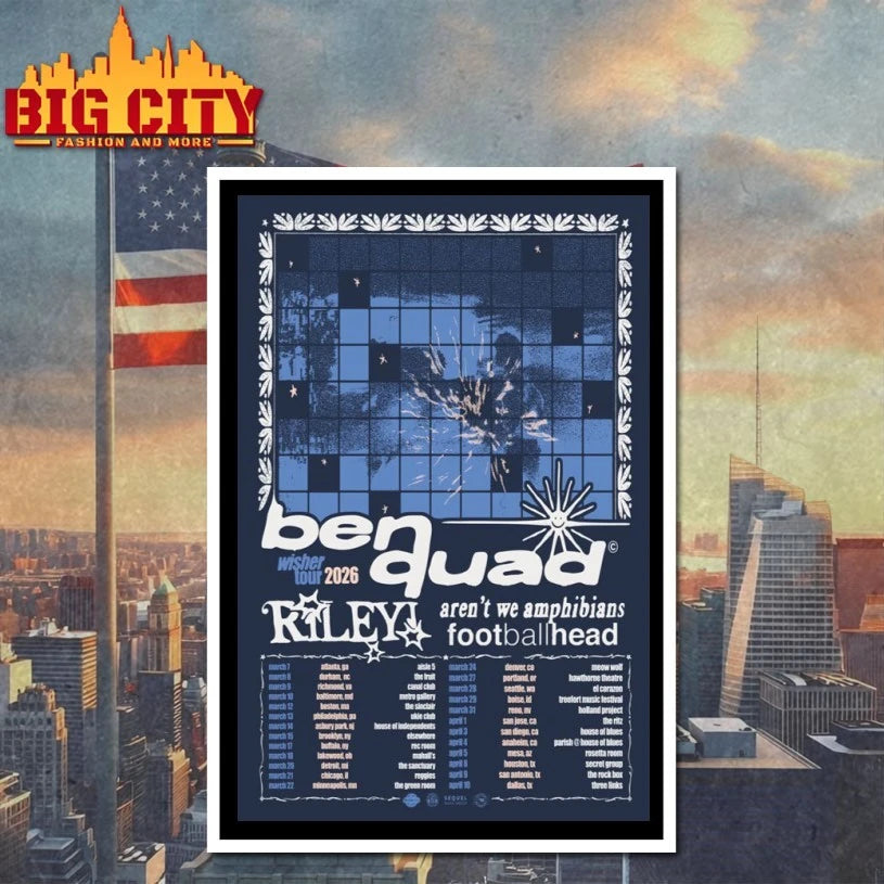 Ben Quad Its Time Tour 2026 US Headline Poster shirt