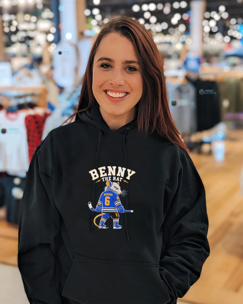 Benny the rat Zach Benson Buffalo Sabres shirt