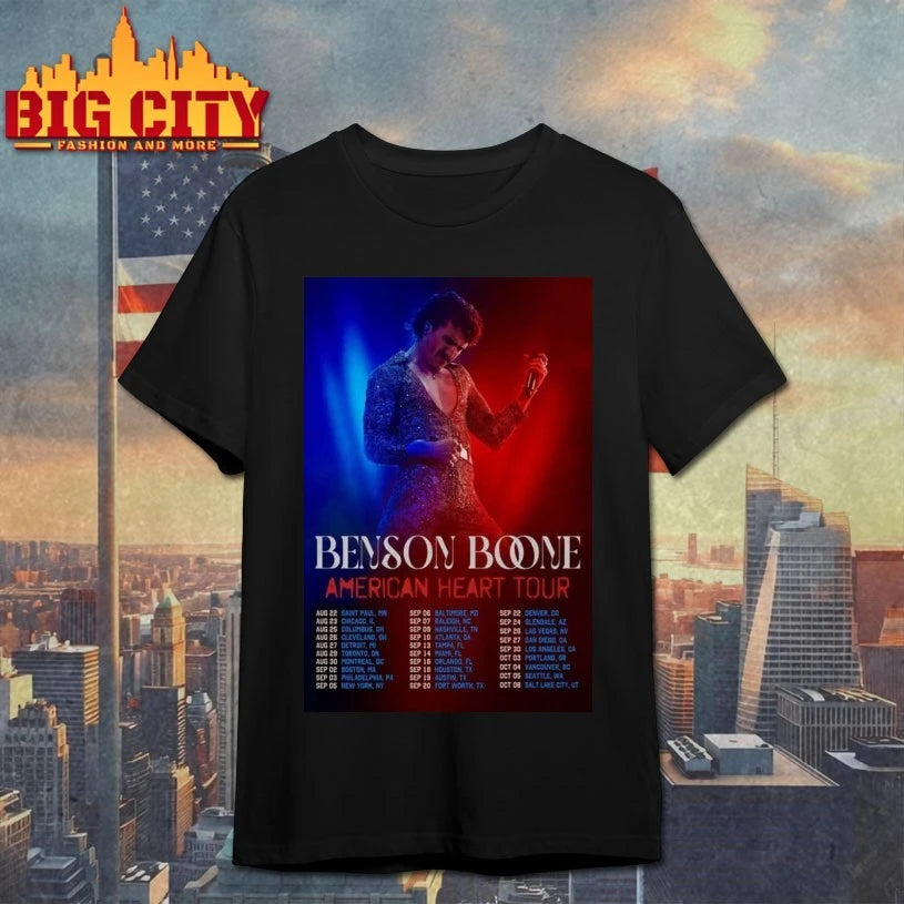 Benson Boone 2025 American Heart Tour Poster Shirts