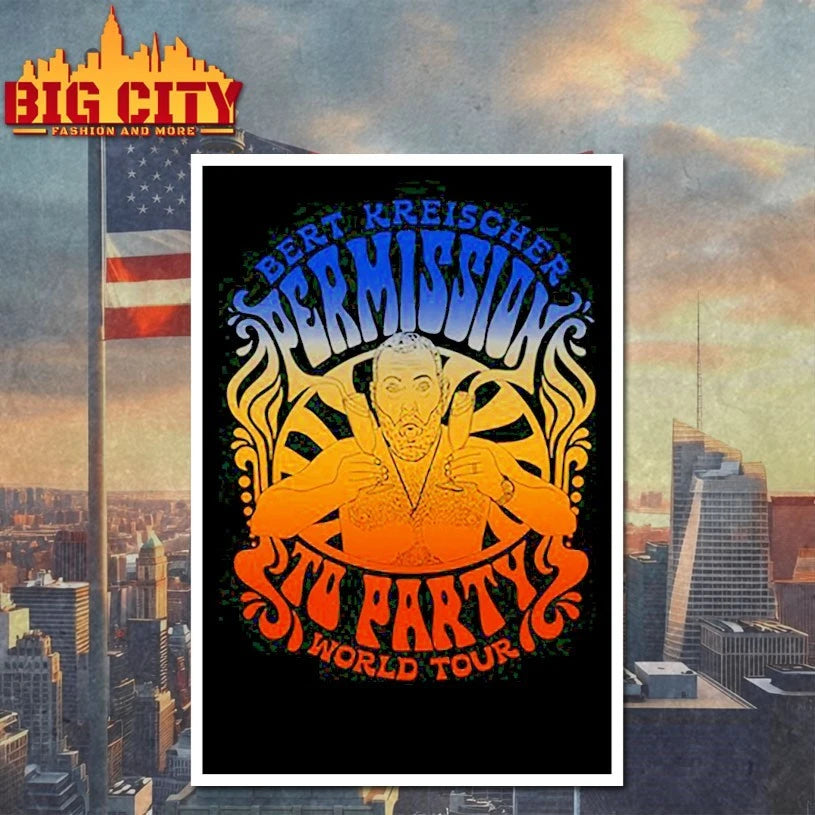 Bert Kreischer Permission To Party World Tour shirt