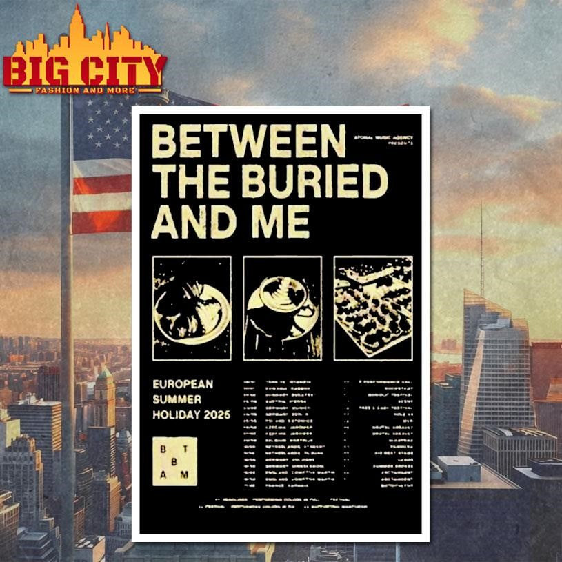 Between The Buried And Me The European Summer Holiday 2025 Tour Dates Shirt