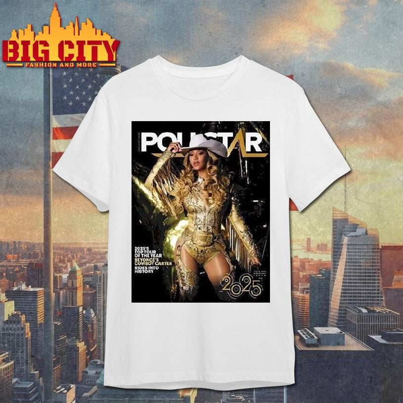Beyonce Graces The Cover Of Pollstar As Cowboy Carter The Top Tour Of 2025 Year End Special Issue Shirt