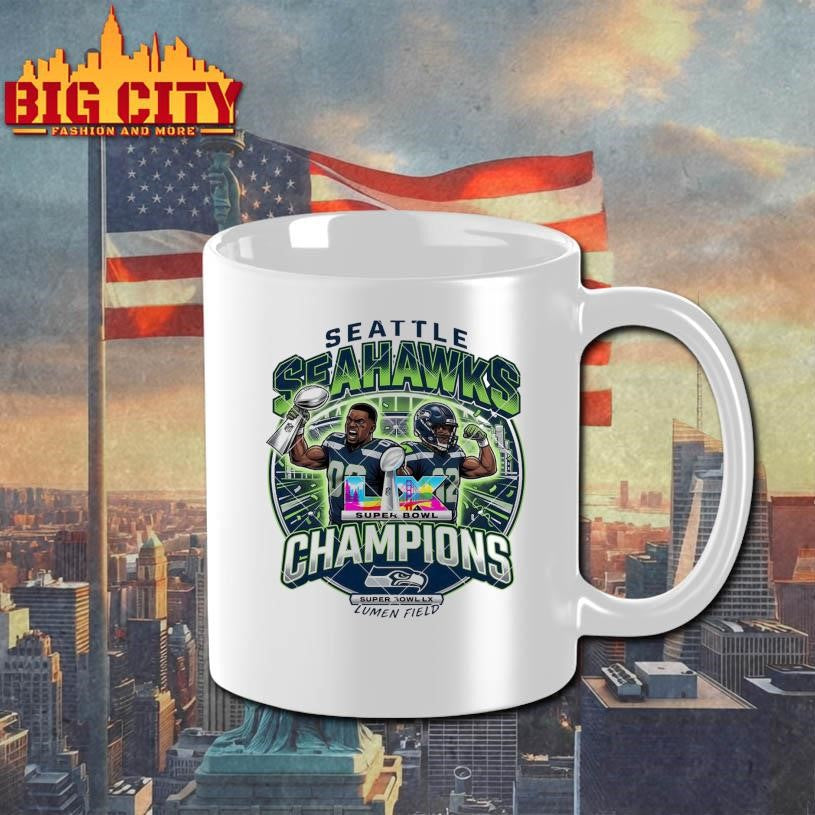 Big LX Game Football 2026 Seahawks Seattle Champions Shirt