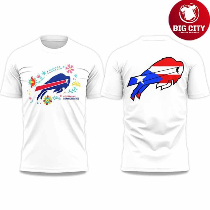 Bills Puerto Rico Hispanic Heritage Celebrating 2025 Shirt