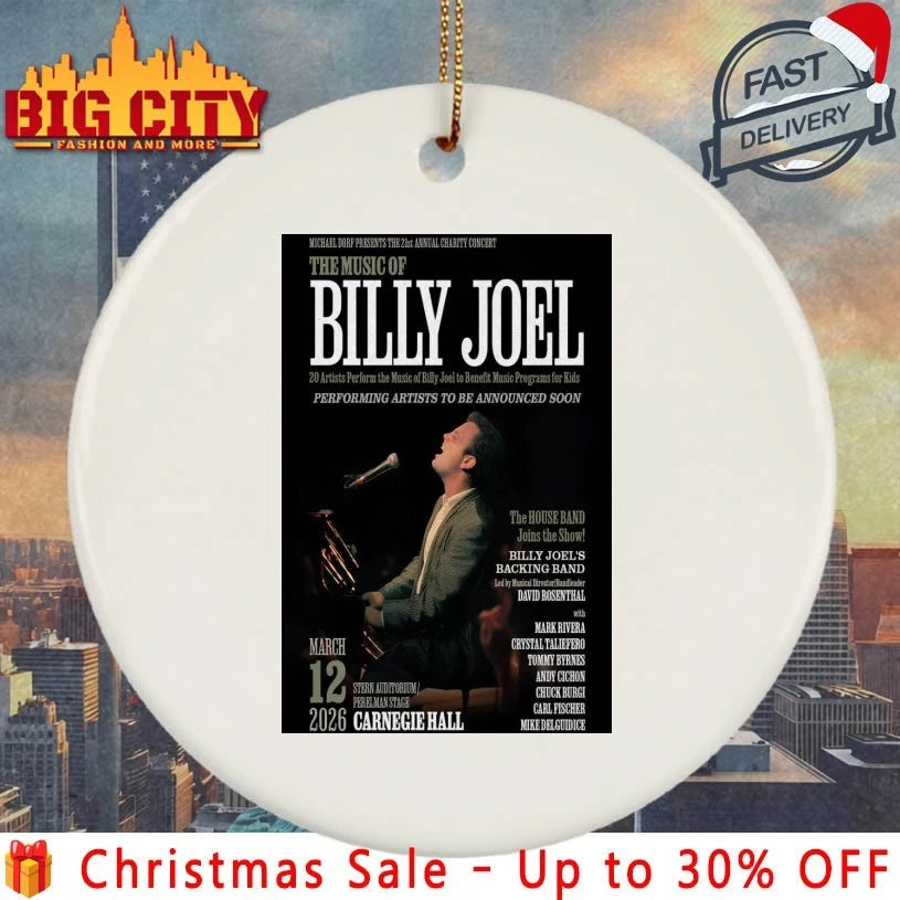 Billy Joel Fall Tour 2026 New York Poster shirt